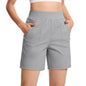 Women's High Waisted Hiking Shorts with Zippers