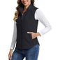 Women's Lightweight Full Zip Outerwear Warm Fleece Vest