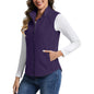 Women's Lightweight Full Zip Outerwear Warm Fleece Vest