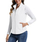 Women's Lightweight Full Zip Outerwear Warm Fleece Vest