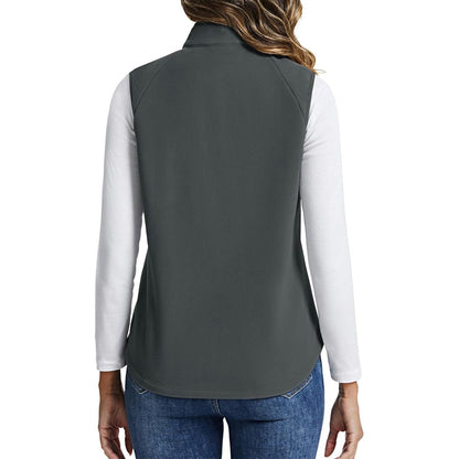 Women's Lightweight Full Zip Outerwear Warm Fleece Vest