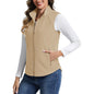 Women's Lightweight Full Zip Outerwear Warm Fleece Vest