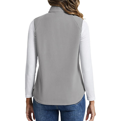 Women's Lightweight Full Zip Outerwear Warm Fleece Vest