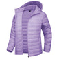 Women's Puffer Jacket Full-zip Water-Resistant Winter Hooded Coat