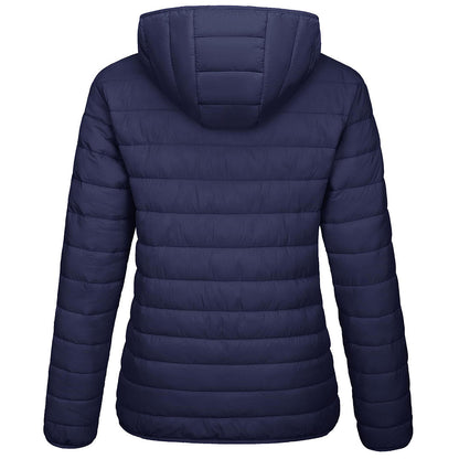 Women's Puffer Jacket Full-zip Water-Resistant Winter Hooded Coat