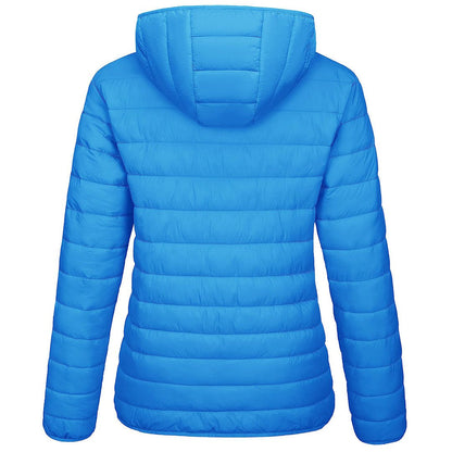 Women's Puffer Jacket Full-zip Water-Resistant Winter Hooded Coat