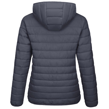 Women's Puffer Jacket Full-zip Water-Resistant Winter Hooded Coat