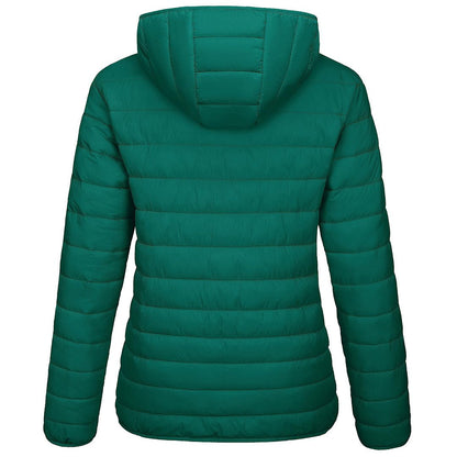 Women's Puffer Jacket Full-zip Water-Resistant Winter Hooded Coat