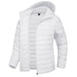 Women's Puffer Jacket Full-zip Water-Resistant Winter Hooded Coat