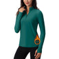 Women's Long Sleeve Quarter Zip Running Athletic Top