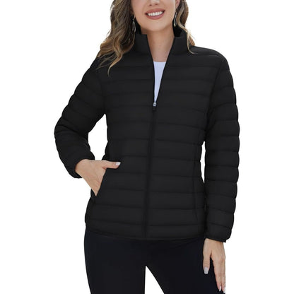 Womens Quilted Puffer Jacket Lightweight Warm Coat