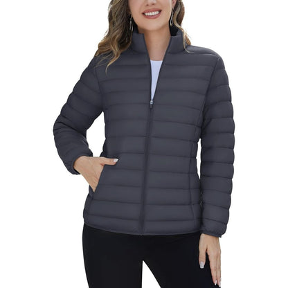 Womens Quilted Puffer Jacket Lightweight Warm Coat