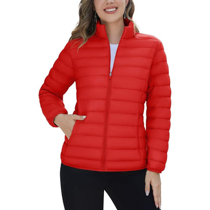 Womens Quilted Puffer Jacket Lightweight Warm Coat