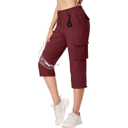 Women's Travel Lightweight Summer Cargo Capris