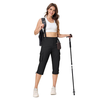 Women's Travel Lightweight Summer Cargo Capris