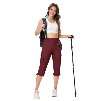 Women's Travel Lightweight Summer Cargo Capris