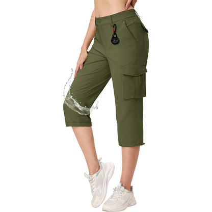 Women's Travel Lightweight Summer Cargo Capris