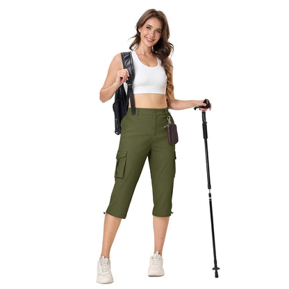 Women's Travel Lightweight Summer Cargo Capris