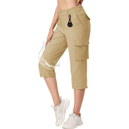 Women's Travel Lightweight Summer Cargo Capris