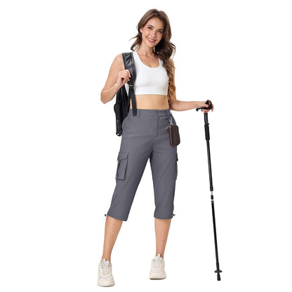 Women's Travel Lightweight Summer Cargo Capris
