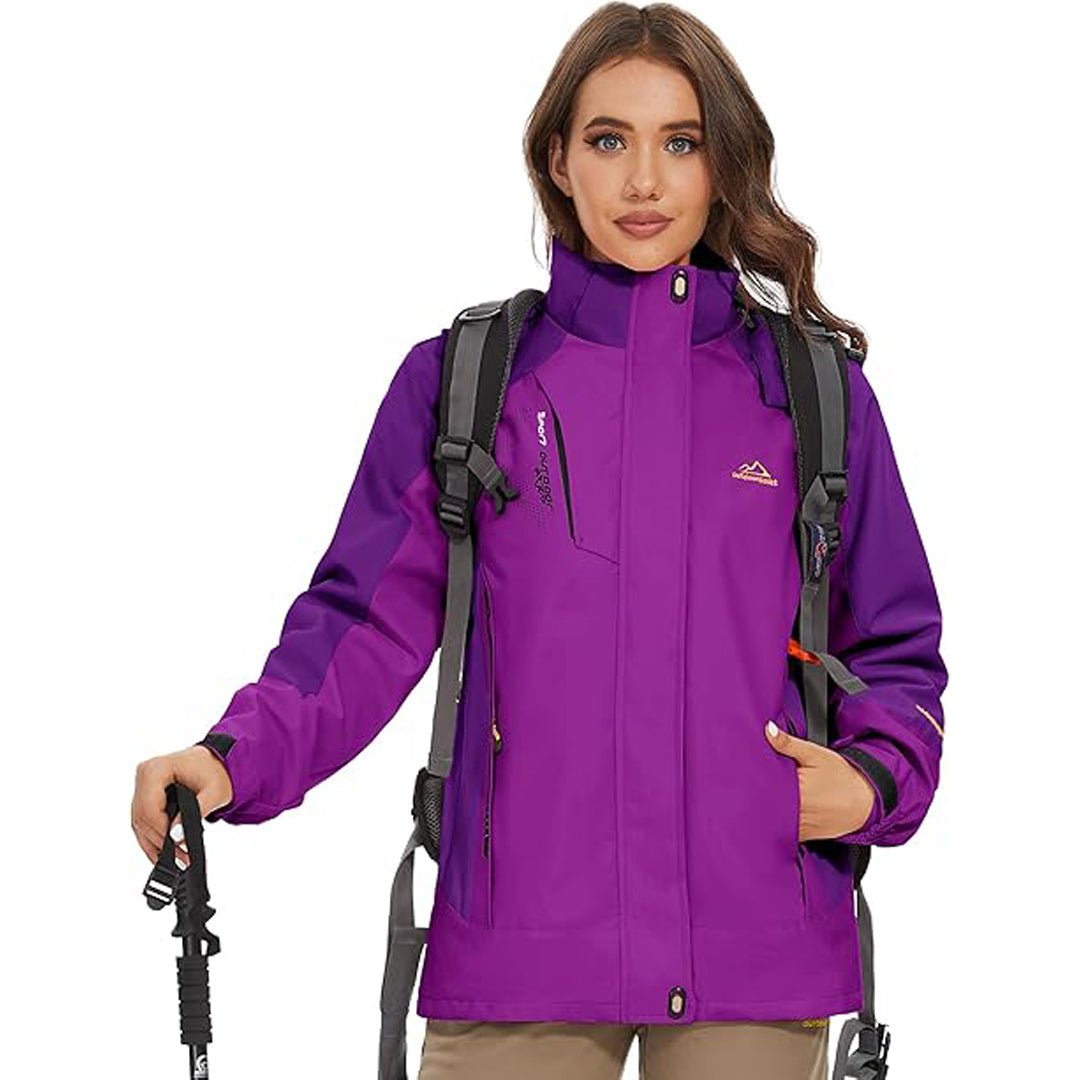 Women's Winter Coats 3-IN-1 Water Resistant Windproof Fleece Ski Jacket