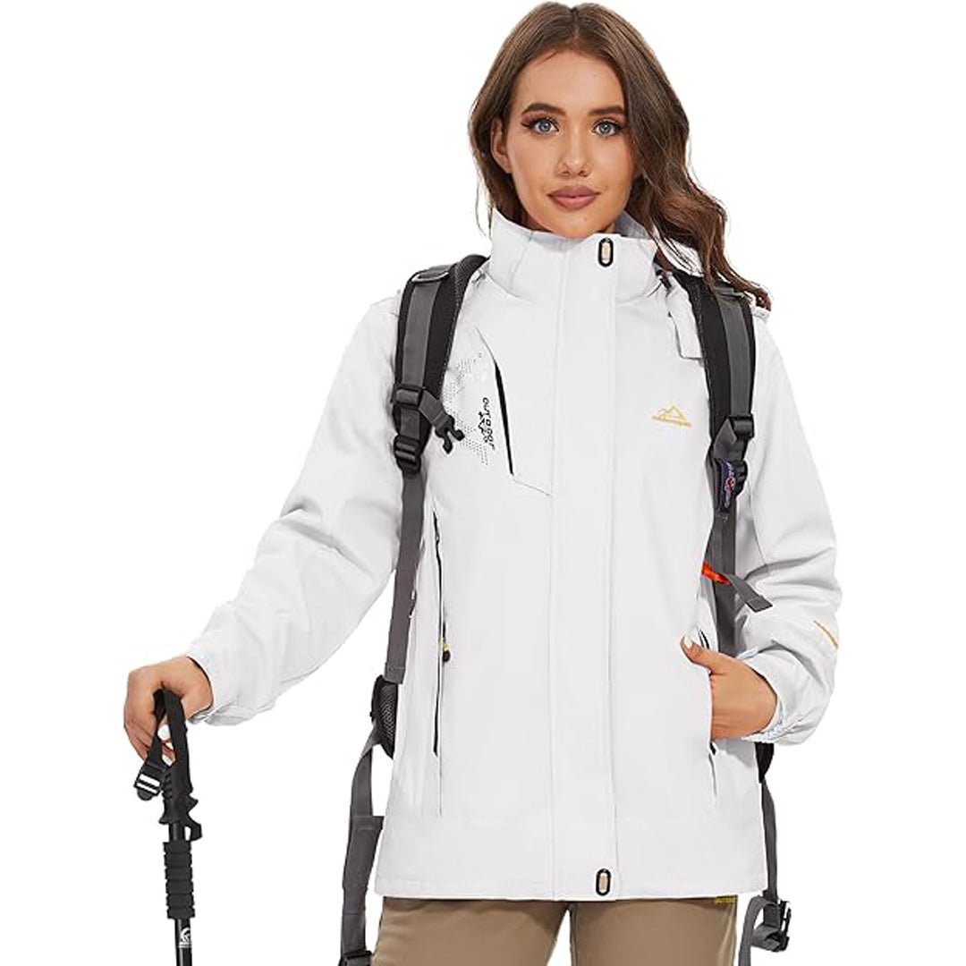 Women's Winter Coats 3-IN-1 Water Resistant Windproof Fleece Ski Jacket