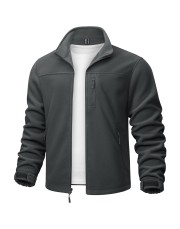Men's Lightweight Polar Fleece Jacket for Hiking