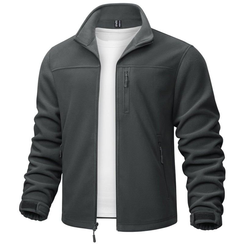 Men's Lightweight Polar Fleece Jacket for Hiking