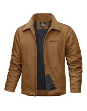 Men's Insulated Duck Canvas Heavy Duty Work Jacket