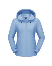 Women's Waterproof Softshell Hiking Hooded Jacket
