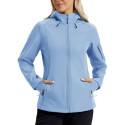 Women's Waterproof Softshell Hiking Hooded Jacket