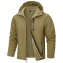 Men's Waterproof Fleece Lined Softshell Outdoor Jacket