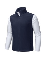 Men's Fleece Vest Sleeveless Outdoor Hiking Jacket